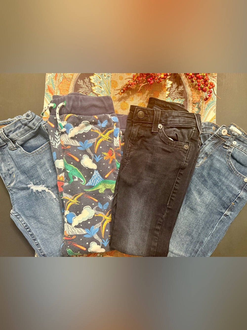 Bundle of Kids Pants, youth size 6. Name brands: Boden, Joe’s, Hudson.